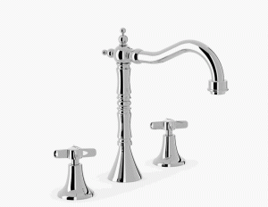 TRES CLASIC Bateria umywalkowa stojaca 3-otworowa chrom, 24210501