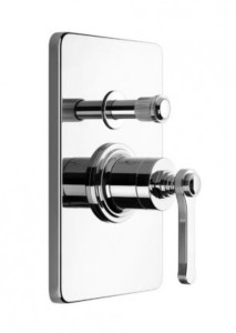 GESSI VENTI20 Bateria natryskowy podtynkowy z dwoma wyjściami wody, chrom 65079.031