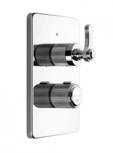GESSI VENTI20 Termostatyczna bateria natryskowa podtynkowa z jednym wyjściem wody, chrom 65133.031