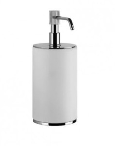 GESSI VENTI20 Dozownik do mydła stojący, biały/chrom 65437.031