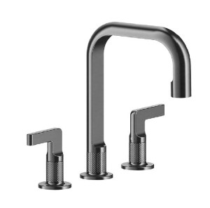 GESSI INCISO Trzyotworowa bateria umywalkowa 24 cm z korkiem automatycznym, chrom 58013.031