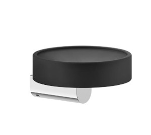 GESSI RILIEVO Mydelniczka ścienna, czarna/chrom 59502.031