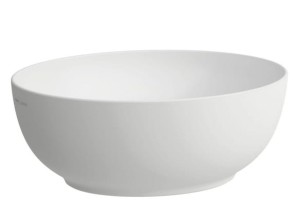 LAUFEN ALESSI ONE Umywalka stawiana bez przelewu 45x38 biała matowa, H8189757571121