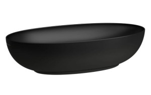 LAUFEN ALESSI ONE Umywalka stawiana bez przelewu 70x38 czarna matowa, H8189777161121
