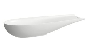 LAUFEN ALESSI ONE Umywalka stawiana bez przelewu 100x38 biała matowa, H8189747571121