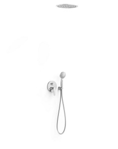 TRES FLAT Zestaw baterii podtynkowej prysznicowej 2-drożnej chrom, 20428005