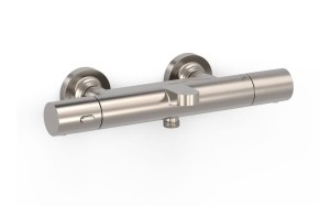 TRES OVER-WALL Bateria termostatyczna wannowa ścienna stal, 19017402AC