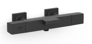 TRES OVER-WALL Bateria termostatyczna wannowa ścienna czerń matowa, 19017406NM