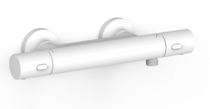 TRES OVER-WALL Bateria termostatyczna natryskowa ścienna biel matowa, 19016402BM