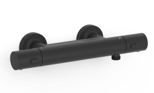 TRES OVER-WALL Bateria termostatyczna natryskowa ścienna czerń matowa, 19016402NM