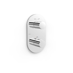 TRES THERM-BOX Maskownica baterii 2-drożnej element natynkowy chrom, 21525001