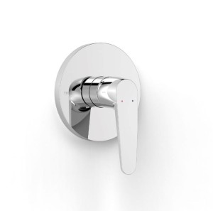 TRES FLAT Bateria prysznicowa podtynkowa element zewnętrzny chrom, 20427810