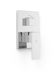 TRES CUADRO EXCLUSIVE Bateria wannowo - natryskowa podtynkowa element zewnętrzny chrom, 10628110