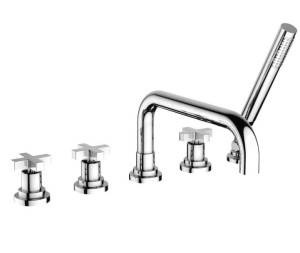 NICOLAZZI MONTE CROCE Pięciootworowa bateria wannowa, chrom 2224CR27