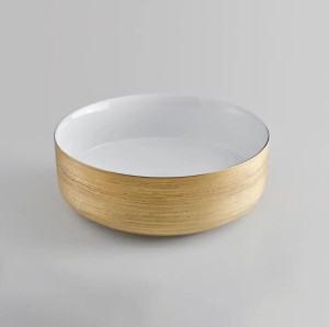 CERAZUL ROUND GOLD Umywalka nablatowa