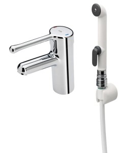 ORAS MEDIPRO PROTECT Bateria umywalkowa z laminarnym przepływem i rączką bidetta chrom, 5512AF