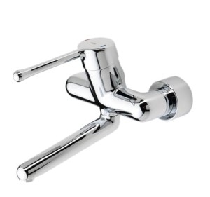 ORAS MEDIPRO PROTECT Bateria umywalkowa ścienna z laminarnym przepływem i obrotową wylewką 161 mm chrom, 5526A