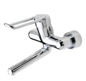 ORAS MEDIPRO PROTECT Bateria umywalkowa ścienna z laminarnym przepływem i obrotową wylewką 161 mm chrom, 5526B
