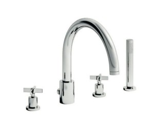 CRISTINA CROSS ROAD Czterootworowa bateria wannowa chrom, CR12451