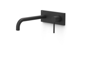 TRES STUDY Element naścienny do podtynkowego korpusu baterii umywalkowej czerń matowa, 26230032NM