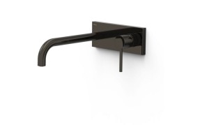 TRES STUDY Element naścienny do podtynkowego korpusu baterii umywalkowej czerń metalizowana, 26230032KM