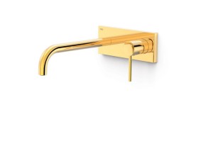 TRES STUDY Element naścienny do podtynkowego korpusu baterii umywalkowej złoto 24k, 26230032OR