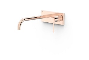 TRES STUDY Element naścienny do podtynkowego korpusu baterii umywalkowej różowe złoto 24k, 26230032OP 