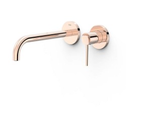 TRES STUDY Element naścienny do podtynkowego korpusu baterii umywalkowej różowe złoto 24k, 26230022OP 