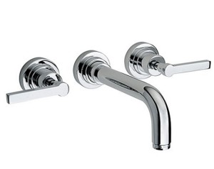 NICOLAZZI MAC KINLEY 05 Trzyotworowa bateria umywalkowa ścienna, chrom 2207EXTCR29