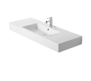 DURAVIT VERO Umywalka meblowa 125x49 cm biała, 0329120000