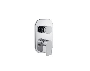 BUGNATESE SIMPLE Bateria prysznicowa podtynkowa z zaworem 2-drogowym chrom, 6692CR
