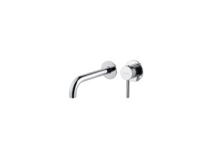 BUGNATESE KOBUK Bateria umywalkowa ścienna z korkiem klik-klak wylewka 19cm, chrom 2245SCCR