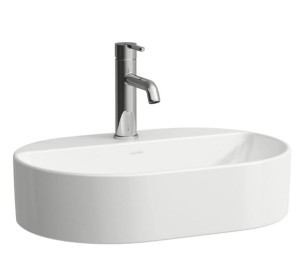 LAUFEN SAVOY Umywalka nablatowa owalna 55x38 bez przelewu, H8129450001111