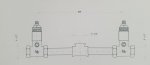 NICOLAZZI Element podtynkowy do baterii umywalkowej ściennej, C2177DXDX