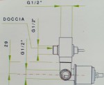 NICOLAZZI Element podtynkowy do baterii prysznicowo - wannowej, C3796