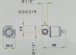 NICOLAZZI Element podtynkowy do baterii prysznicowej, C3706