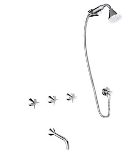 NICOLAZZI STAR Zestaw wannowy chrom, 4803EXTCRA1