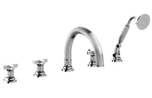 NICOLAZZI PANTHEON Pięciootworowa bateria wannowa, chrom 5114CRB2