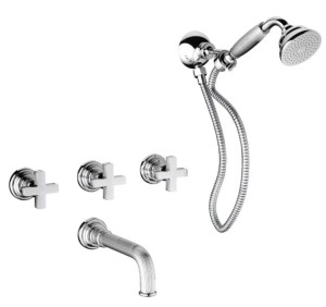 NICOLAZZI PANTHEON Zestaw wannowy chrom, 5103EXTCRB2