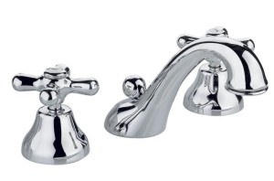 NICOLAZZI NUOVA BRENTA Trzyotworowa bateria umywalkowa z korkiem automatycznym, chrom 2508CR01