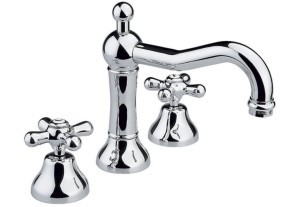 NICOLAZZI NUOVA BRENTA Trzyotworowa bateria umywalkowa z korkiem automatycznym, chrom 2509CR01
