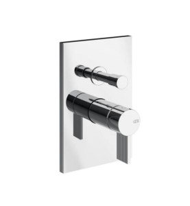GESSI INVERSO RIGATO Bateria wannowo - natryskowa podtynkowa chrom, 73579.031
