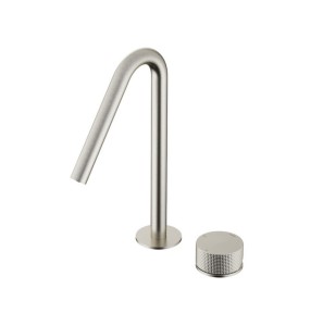 HOTBATH GUY DIAMOND Bateria umywalkowa 2-otworowa coldstart nikiel szczotkowany, GY023DGN