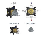HOTBATH COBBER-X Korpus podtynkowy termostatyczny, HBCB7001H