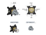 HOTBATH Korpus podtynkowy zaworu 3-drogowego, HBCB7083