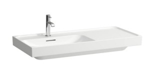 LAUFEN MEDA Umywalka ścienna 100x46 cm z półką odkładczą po prawej stronie biała, H8171180001041