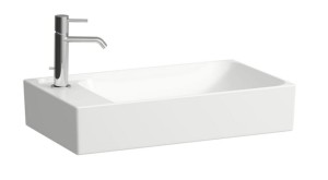 LAUFEN MEDA Umywalka nablatowa 60x35 cm z półką po lewej stronie biała, H8121130001051