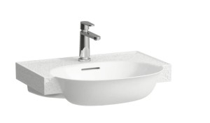 LAUFEN THE NEW CLASSIC Umywalka ścienna 60x48 cm biała z motywem dekoracyjnym, H813853R011041