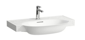 LAUFEN THE NEW CLASSIC Umywalka ścienna 80x48 cm biała z motywem dekoracyjnym, H813855R011041