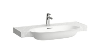 LAUFEN THE NEW CLASSIC Umywalka ścienna 100x48 cm biała z motywem dekoracyjnym, H813857R021041